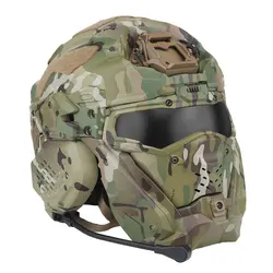Casco táctico airsoft con casco y diadema integrada protectora completo