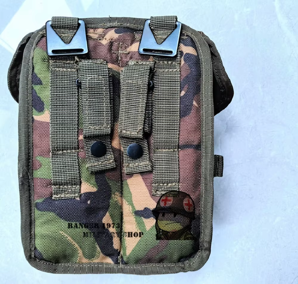 Bolsa doble porta-cargadores M16 G3 táctica con fijación MOLLE - imagen 3
