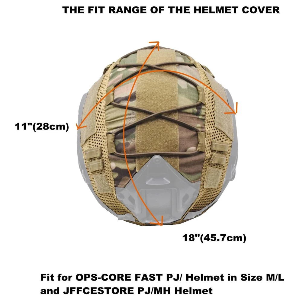 Funda rápida casco táctico con bolsa batería y contrapeso - imagen 5