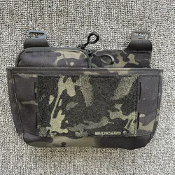 Panel frontal táctico con bolsa modular MOLLE para chalecos