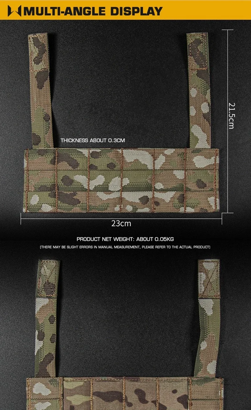 Nylon y patrón MOLLE orientado al montaje