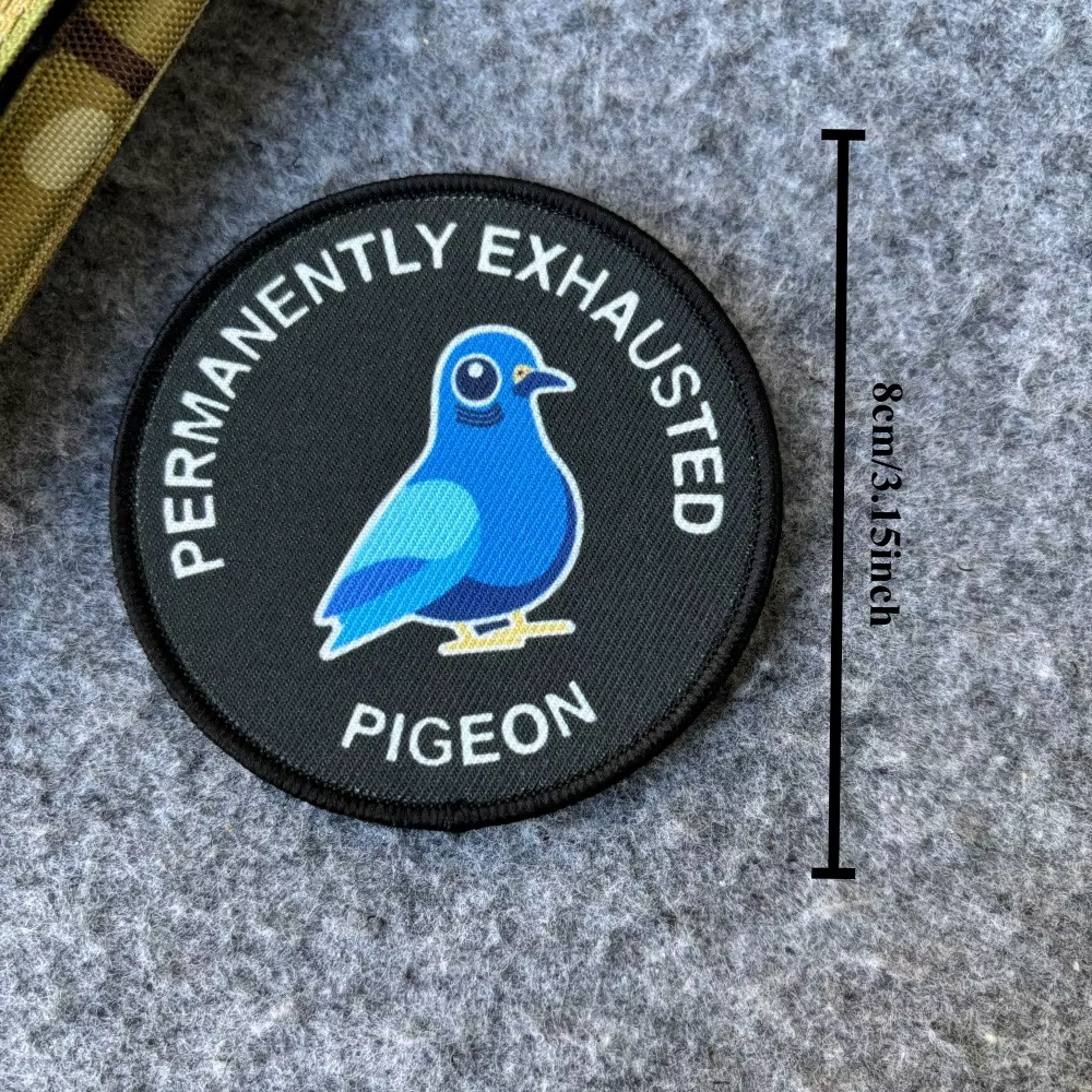 Parche táctico militar de palomas memes – Para mochila o gorra con velcro - imagen 5