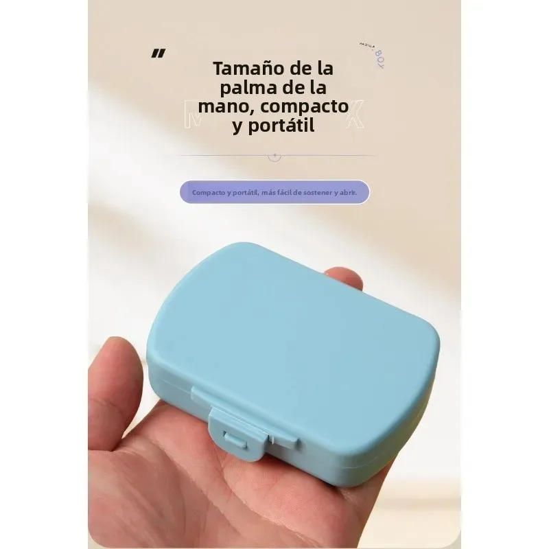 Pastillero portátil semanal con compartimentos para medicación - imagen 5