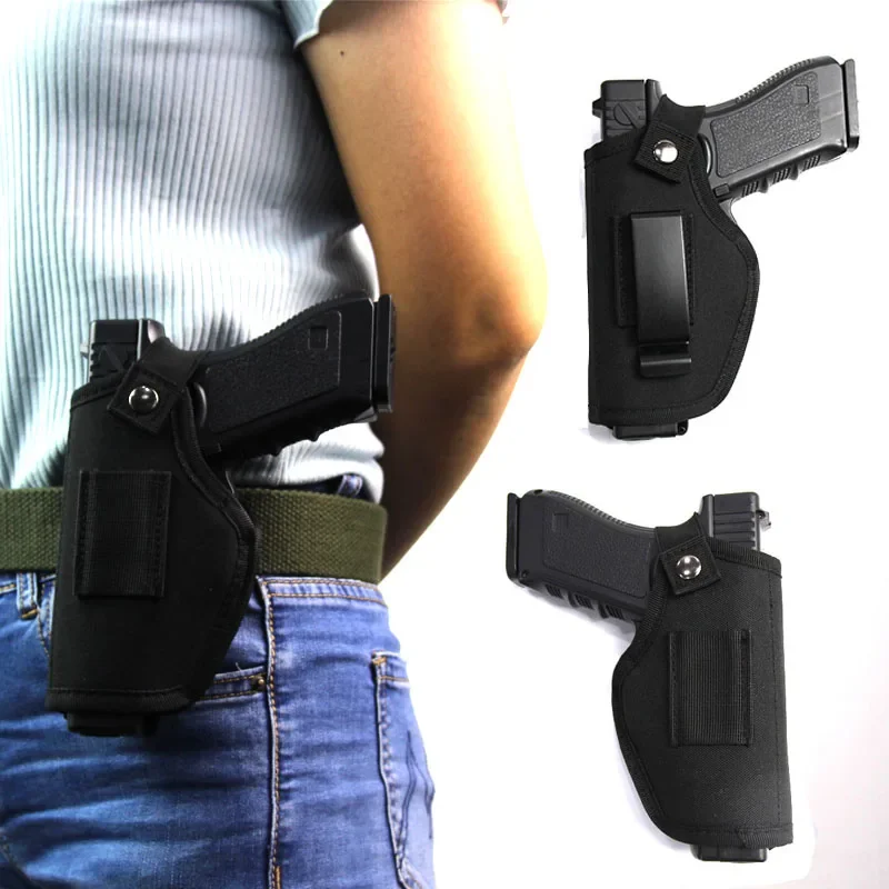 Funda táctica universal para portación oculta con clip metálico