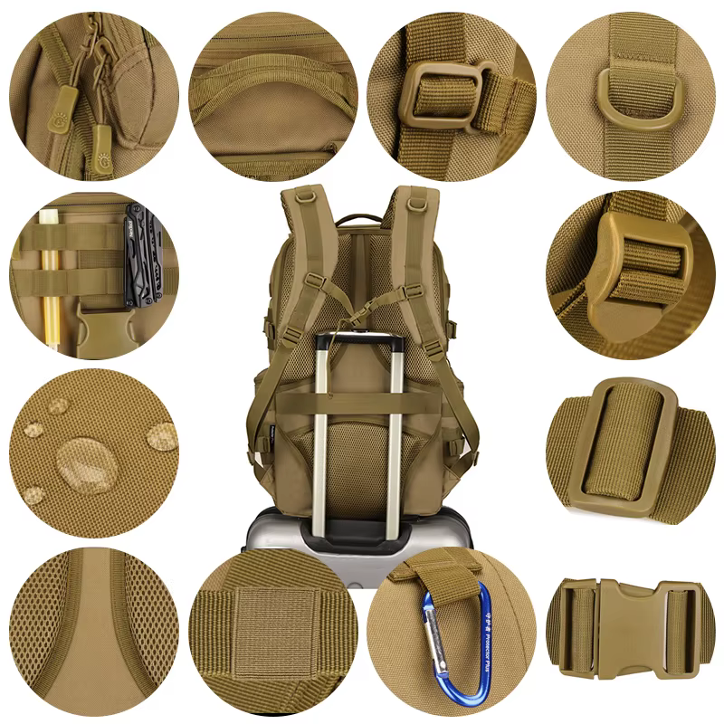 Bolsa de paquete táctica MOLLE ripstop 30L