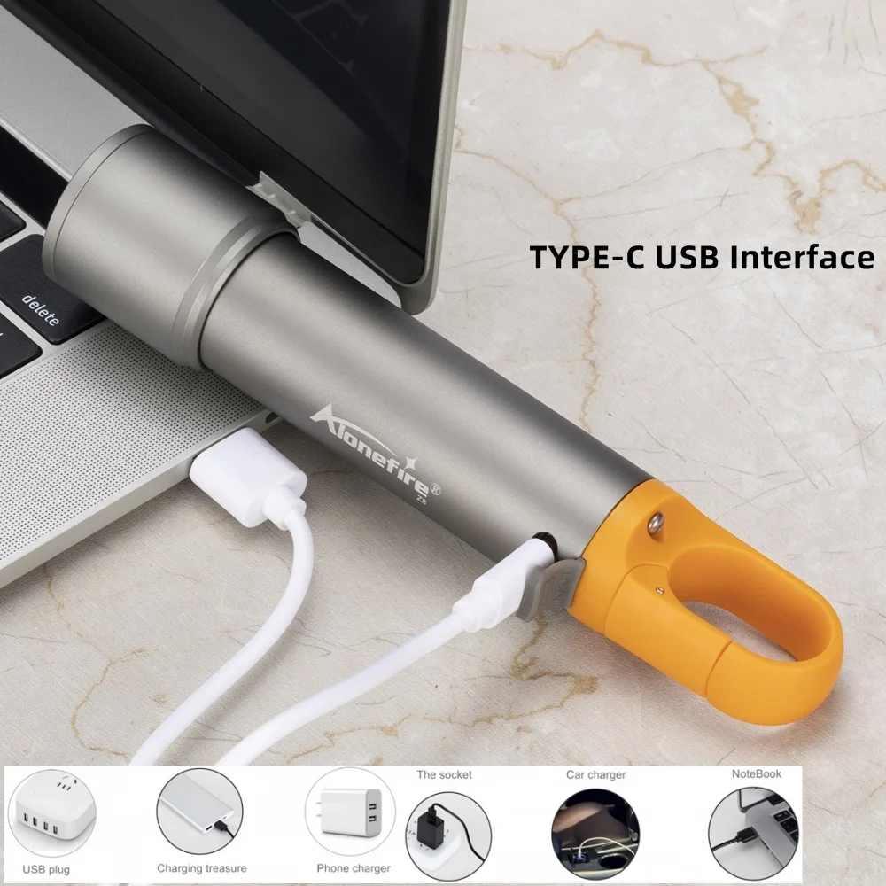 Linterna táctica LED zoom 12W COB recargable USB para outdoor - imagen 2