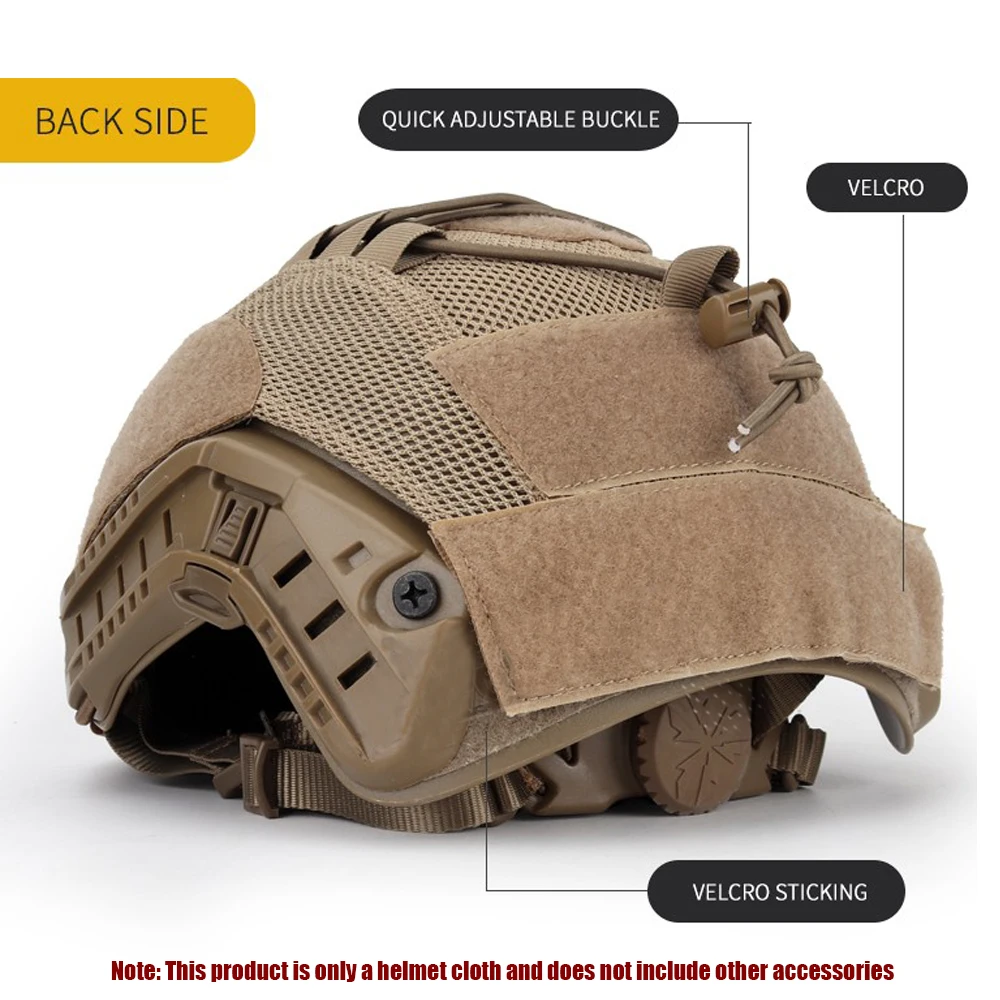 Funda de malla transpirable para casco rápido – Airsoft y Paintball - imagen 3