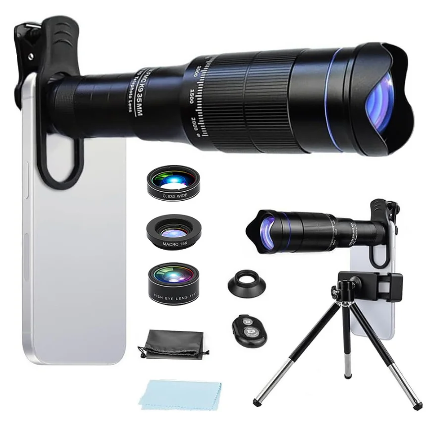 Telescopio monocular HD con zoom para móvil y trípode portátil - imagen 3