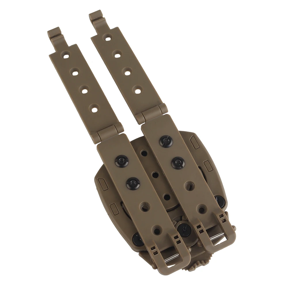Adaptador MOLLE giratorio 360° de nylon táctico para base de caza - imagen 5