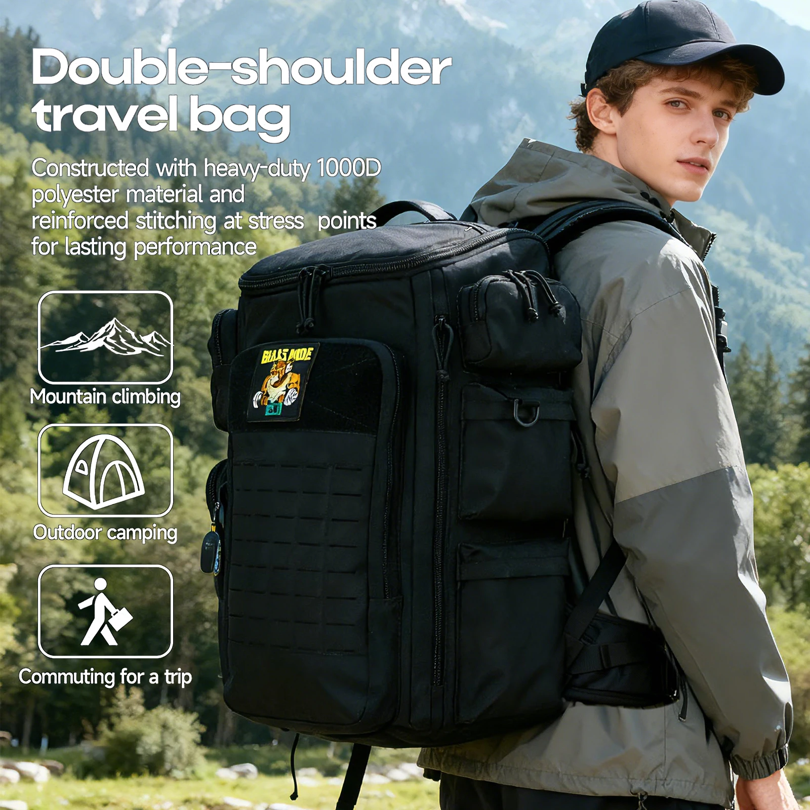Mochila táctica militar assault pack MOLLE - imagen 3