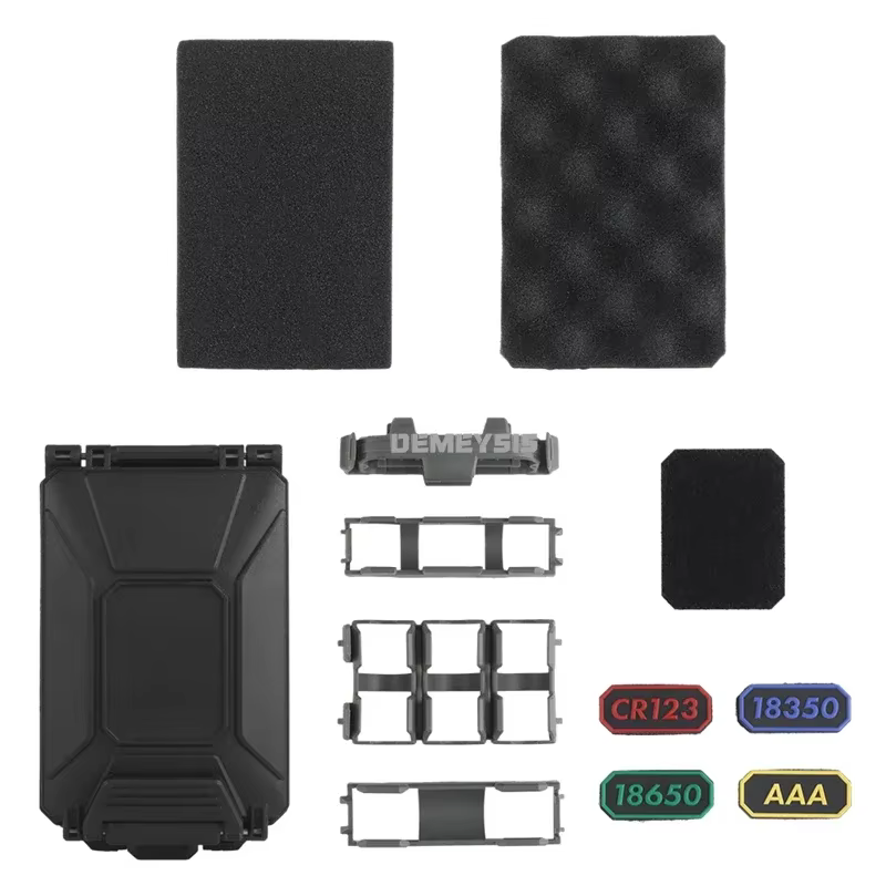 Caja de baterías táctica resistente al agua con MOLLE y correa modular - imagen 2