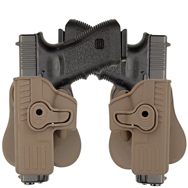 Funda táctica para pistola MOLLE de cinturón marrón camping y turismo