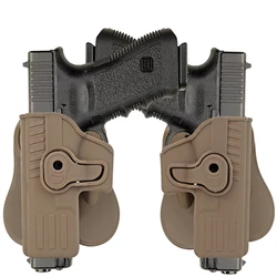 Funda táctica para pistola MOLLE de cinturón marrón camping y turismo
