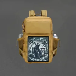 Parche táctico Memento Mori Reaper con velcro para brazalete