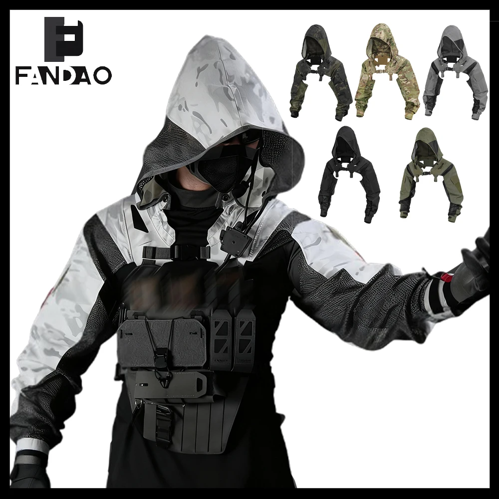Uniforme táctico camuflaje ripstop manga larga con chaleco MOLLE y sombrero