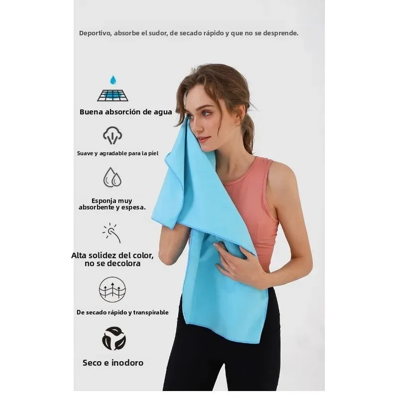 Toalla deportiva microfibra doble cara secado rápido para yoga - imagen 2