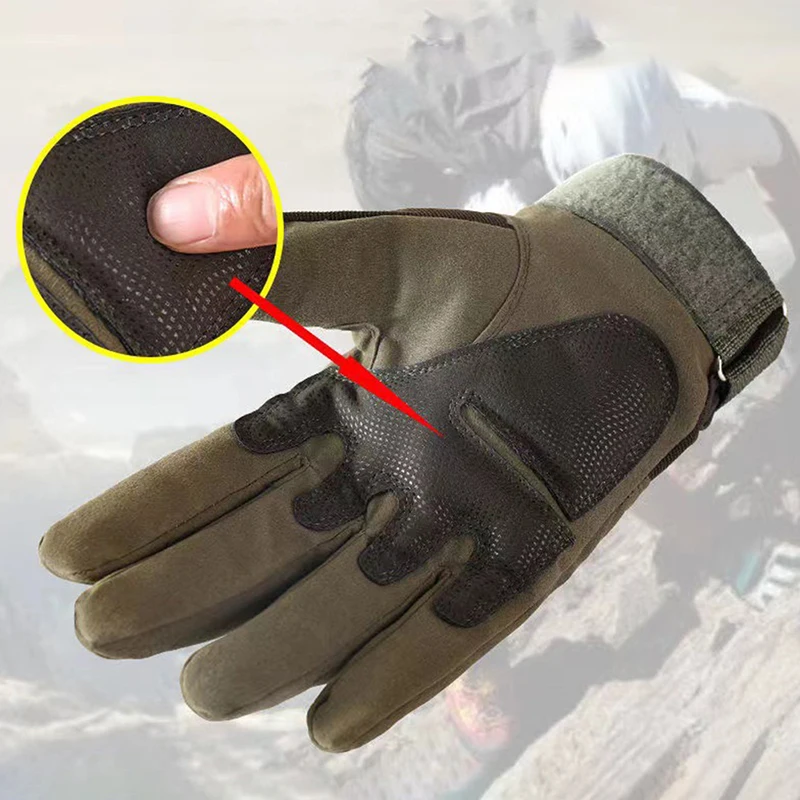 Guantes tácticos antideslizantes dedo completo para conducir - imagen 5
