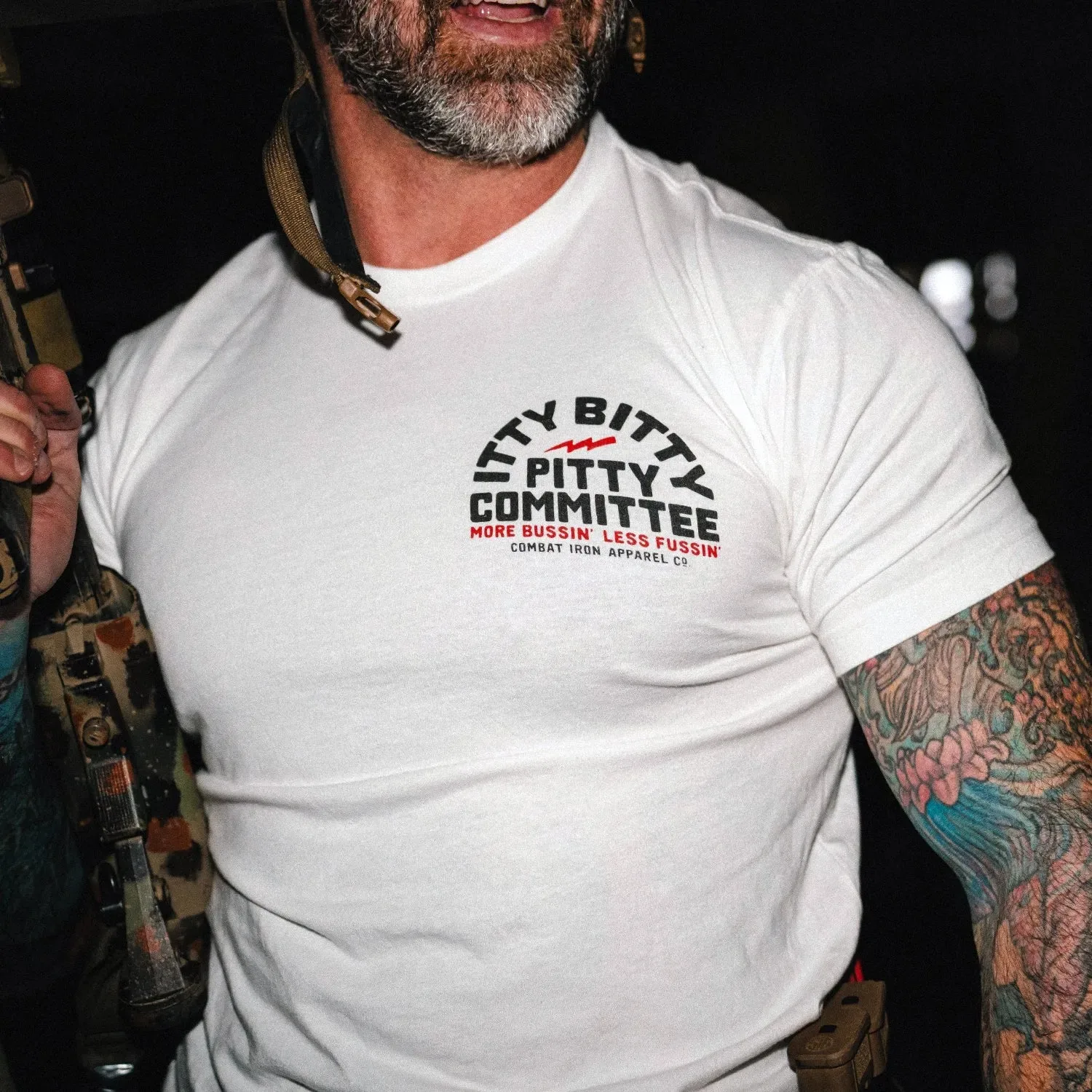 Combat Iron Camiseta táctica de algodón – diseño militar - imagen 5