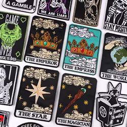 Parche táctico termoadesivo diseño Tarot calavera estilo Punk
