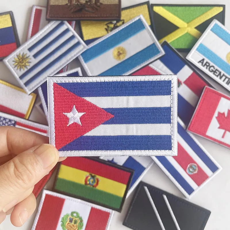 Parches bordados termoadhesivos banderas América Latina – Uso táctico - imagen 2