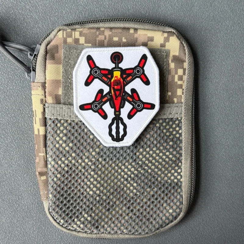 Parche táctico FPV moral con velcro para mochilas y ropa - imagen 2
