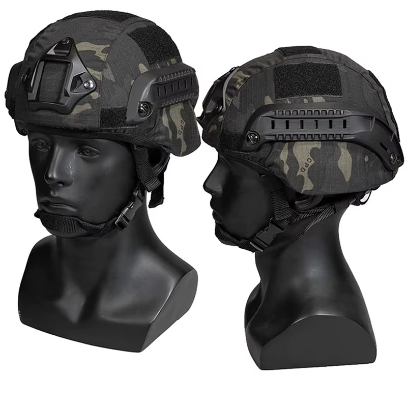 Funda táctica para casco MICH 2000 camuflaje compatible paintball - imagen 2