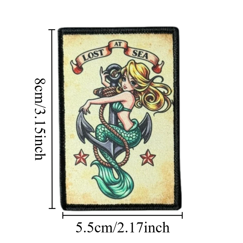 Parche táctico Lost At Sea con velcro y diseño de chica anime - imagen 4
