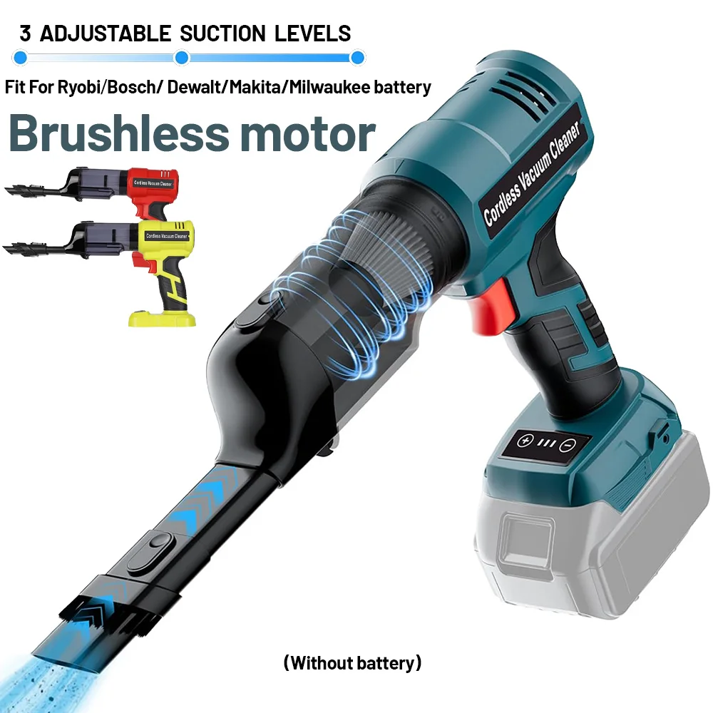 Aspiradora portátil para baterías 18V – Compatible con Makita - imagen 3