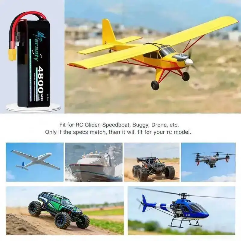 Batería instalada en drone FPV
