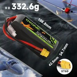 Ovonic batería LiPo 2200mAh para dron FPV con conector XT60