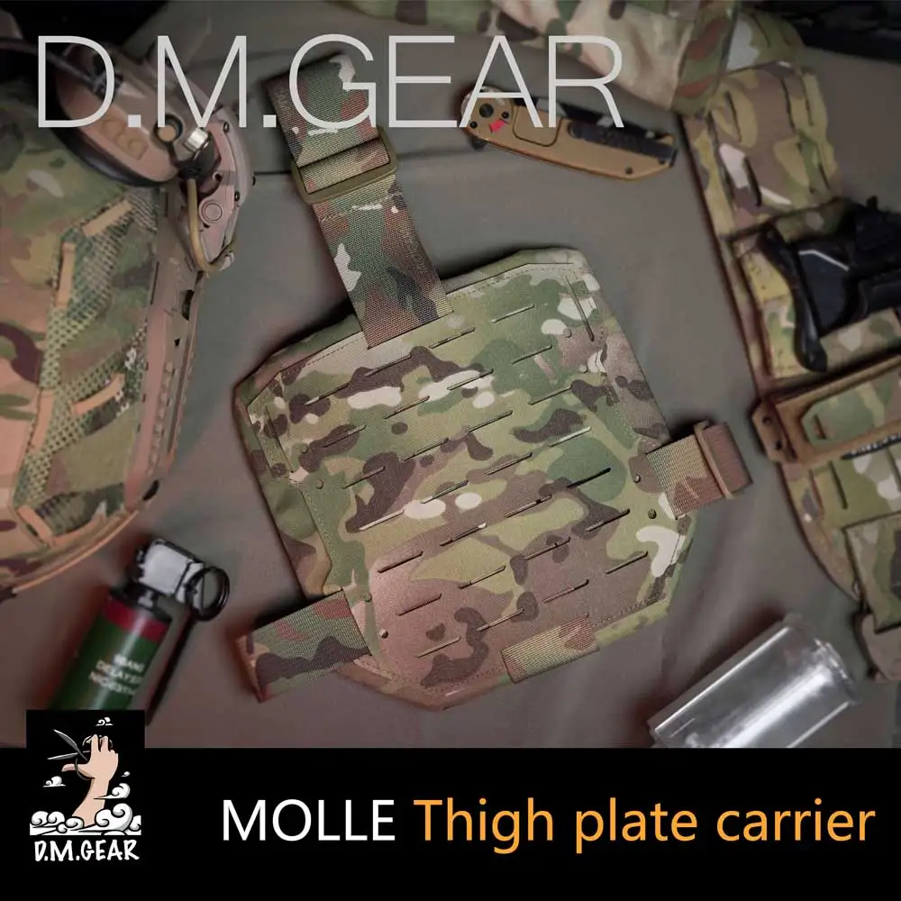 DMGear funda de muslo táctica MOLLE – Portador de revista y placa para Airsoft - imagen 4
