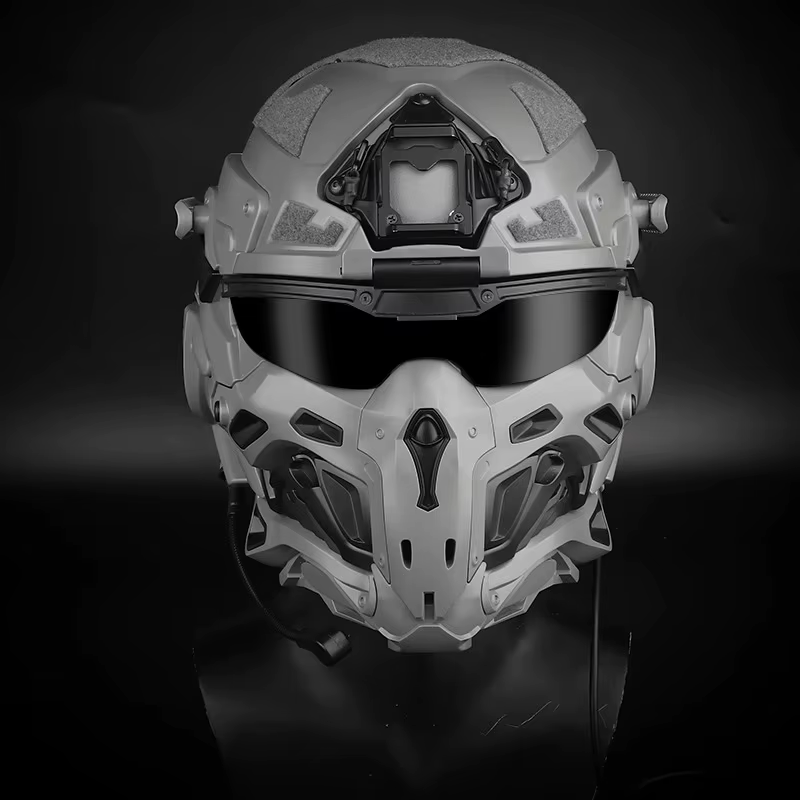 Máscara protección facial completa ABS airsoft táctico - imagen 5