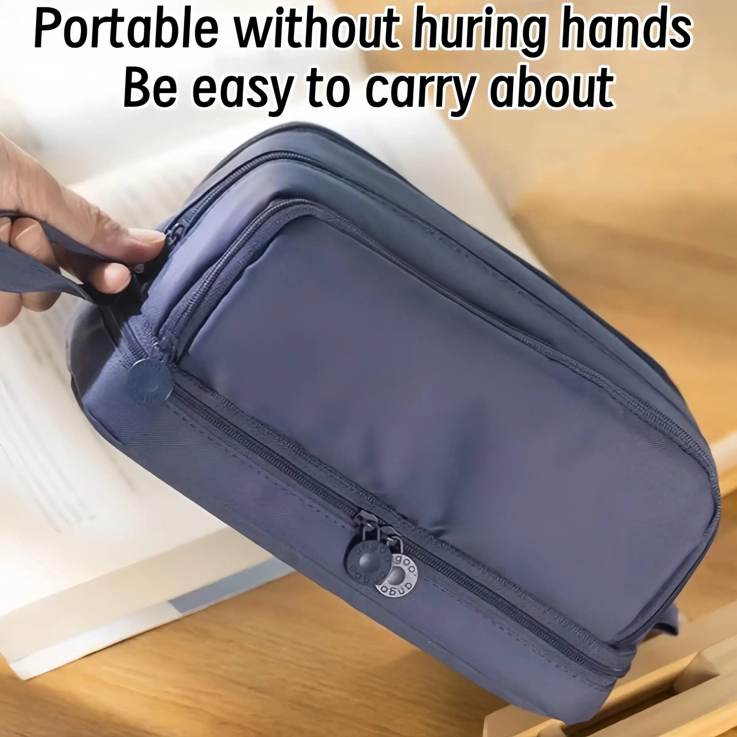 Estuche organizador de lona Oxford gran capacidad portátil para útiles - imagen 2
