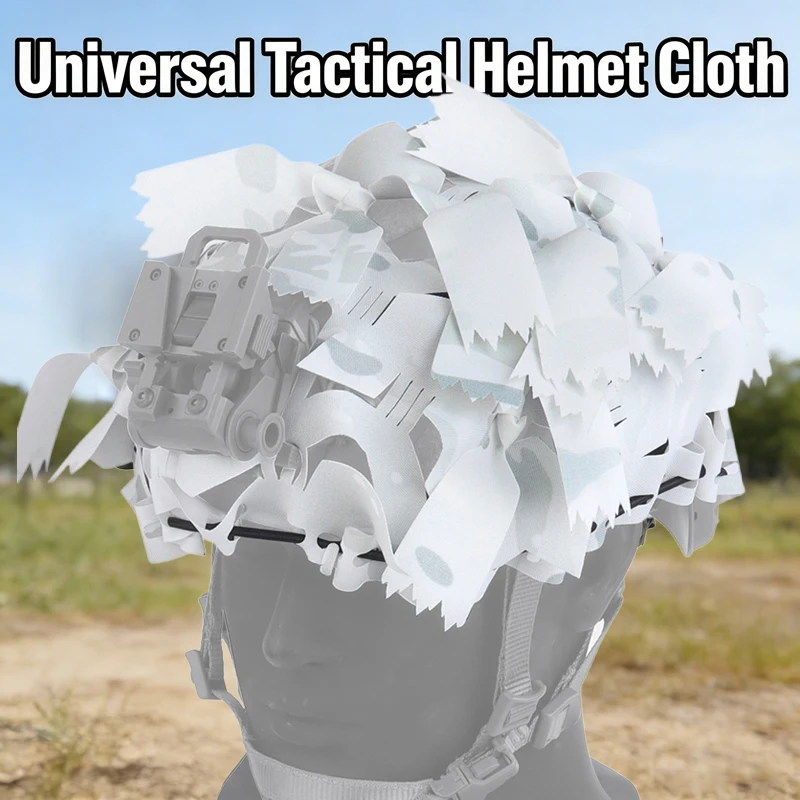 Cubierta de casco táctico camuflaje 3D airsoft, corte láser alto