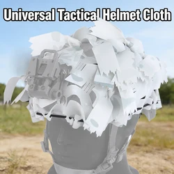 Cubierta de casco táctico camuflaje 3D airsoft, corte láser alto