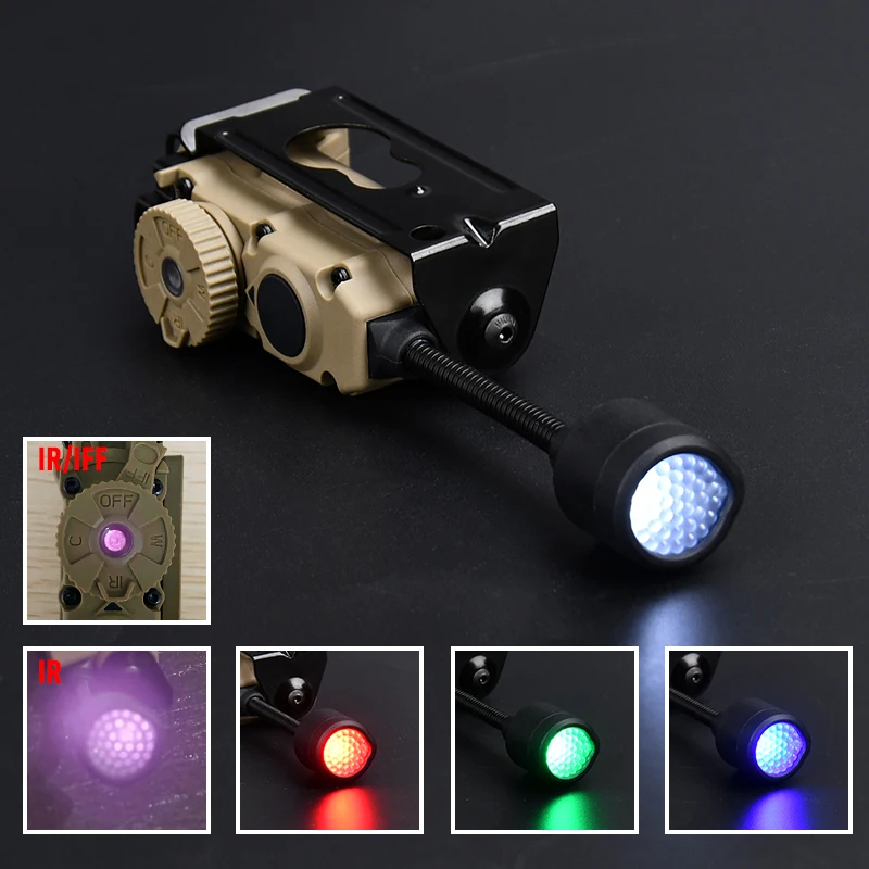 Sidewinder Linterna táctica para casco IFF estroboscópica RGBW/IR - imagen 2