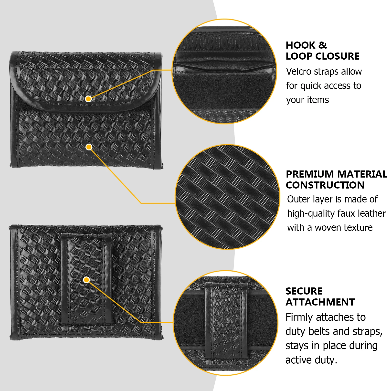 KRYDEX Bolsa Guantes Táctica Nylon Plana - Cinturón Militar y Caza - imagen 2