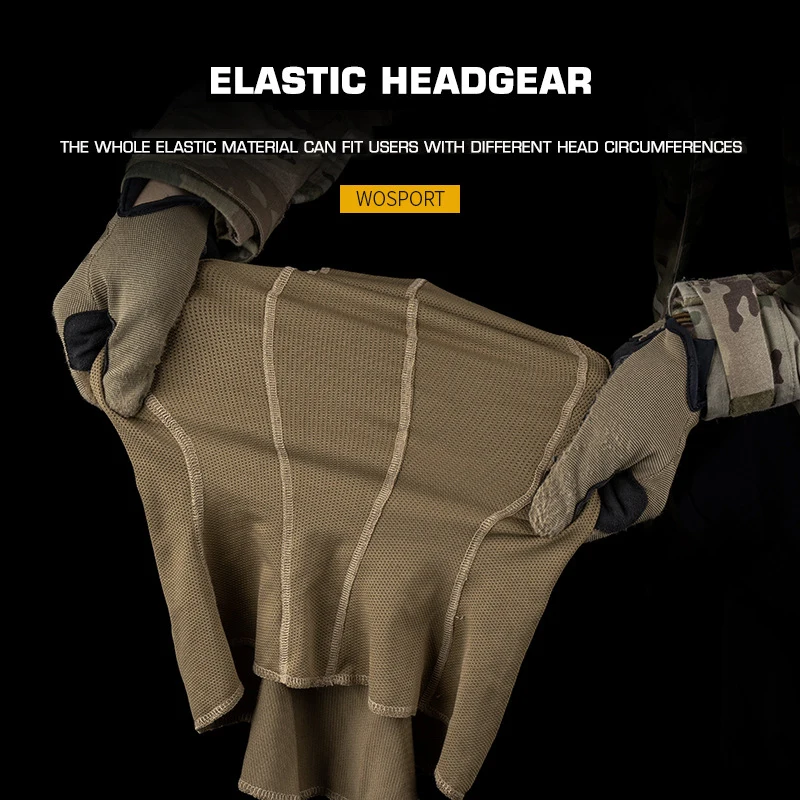 Pañuelo táctico transpirable elástico protección solar y forro casco - imagen 3