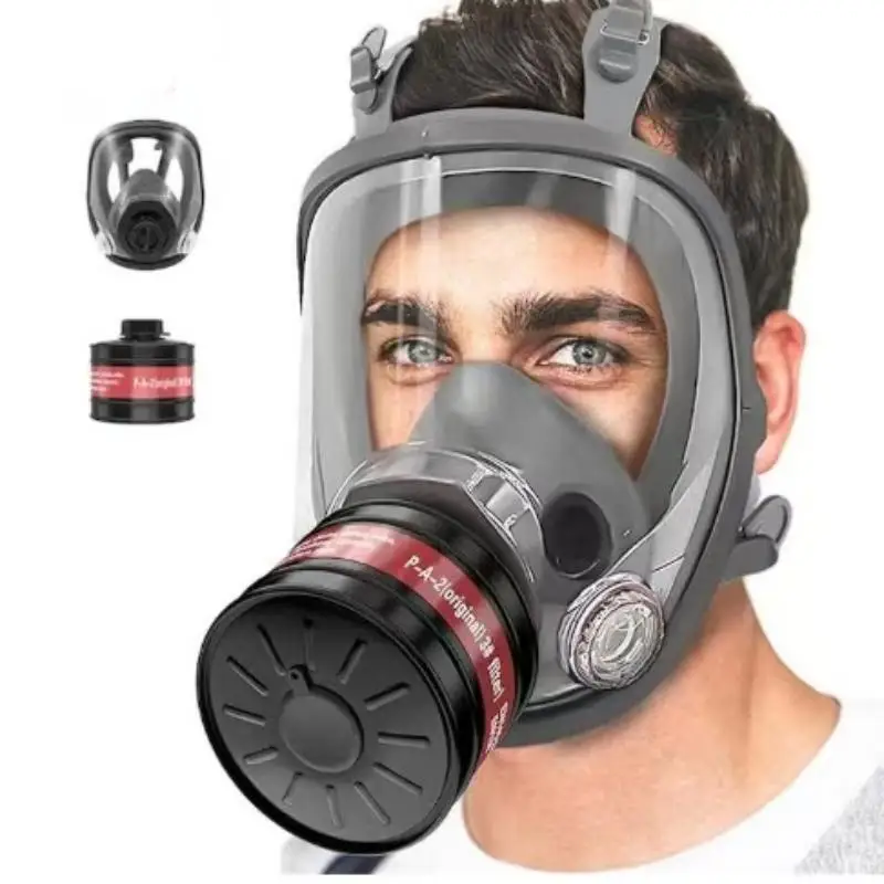 Respirador de cara completa para máscara antigás, gases industriales