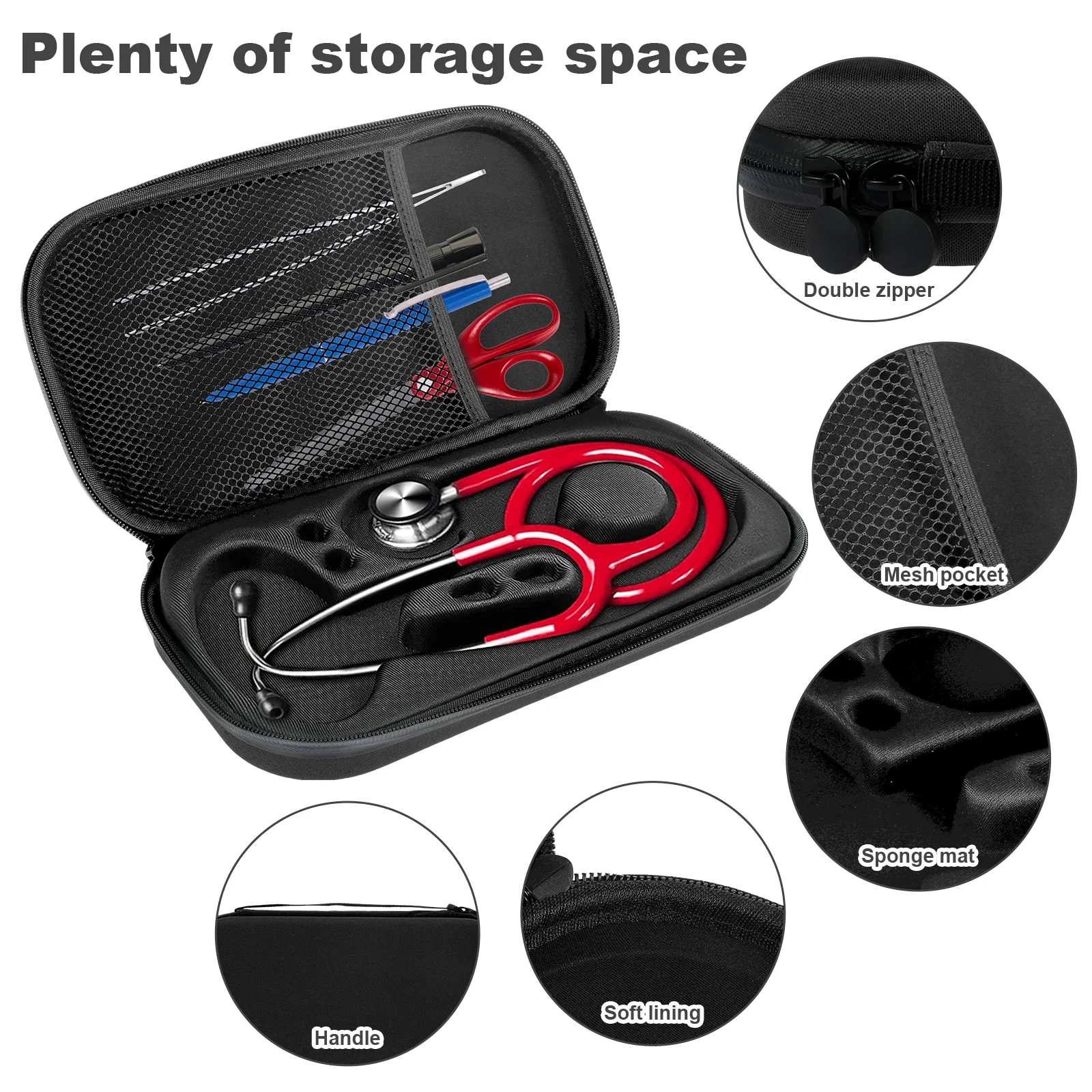 Estuche protector para estetoscopio resistente a golpes y ligero - imagen 3