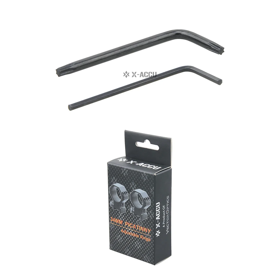 Montura óptica 34mm Picatinny – Anillos tácticos para visor de caza - imagen 2