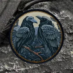 Parche táctico cuervo Odin – Brazalete militar tejino para mochila
