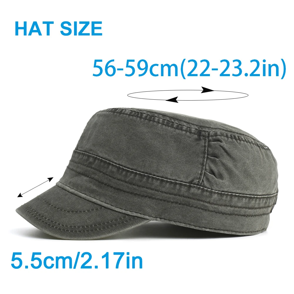 Gorra militar de algodón lavado vintage unisex primavera verano - imagen 2