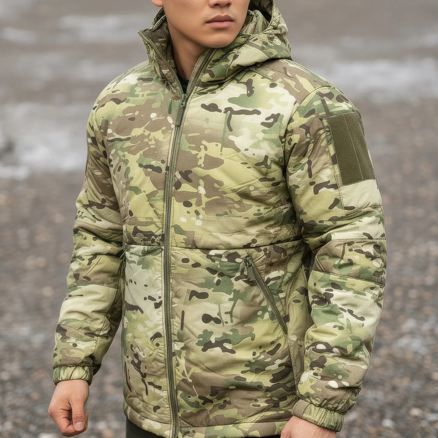DC Cotton chaqueta táctica camuflaje cálida de algodón para exterior - imagen 4