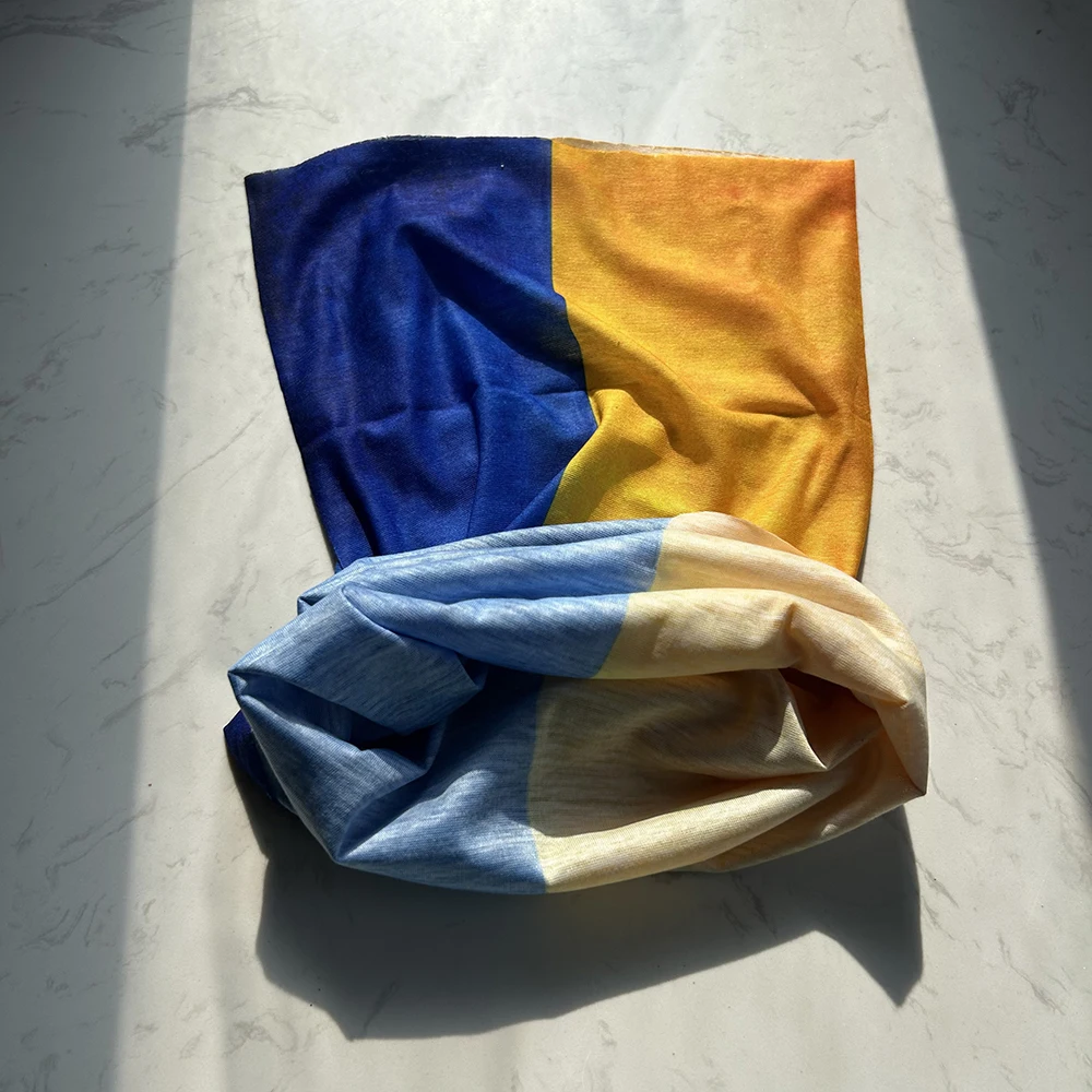 Pañuelo multifuncional sin costuras bandera Ucrania cortavientos - imagen 2