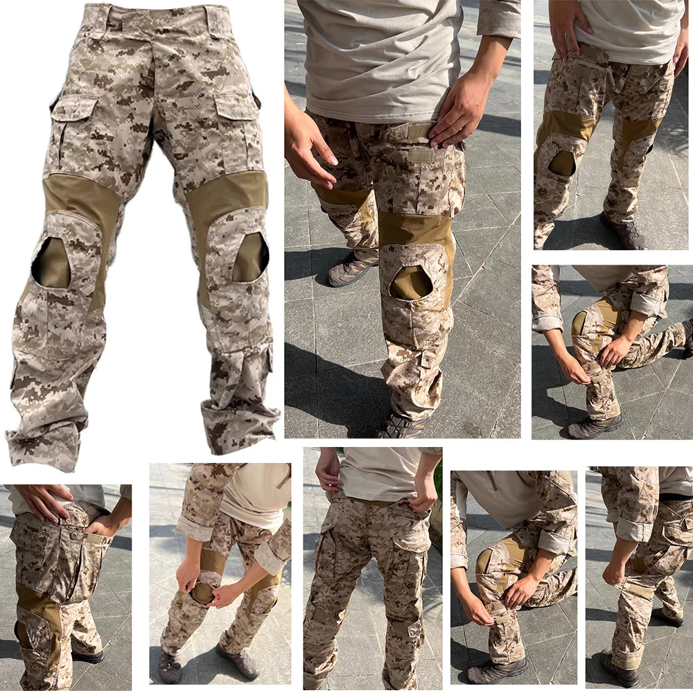 Pantalones tácticos AOR1 desert frogskin GEN2 – Caza/airsoft - imagen 3
