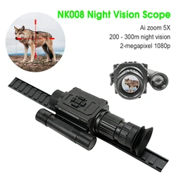 Mira de visión nocturna con retícula, infrarrojos y zoom 5x