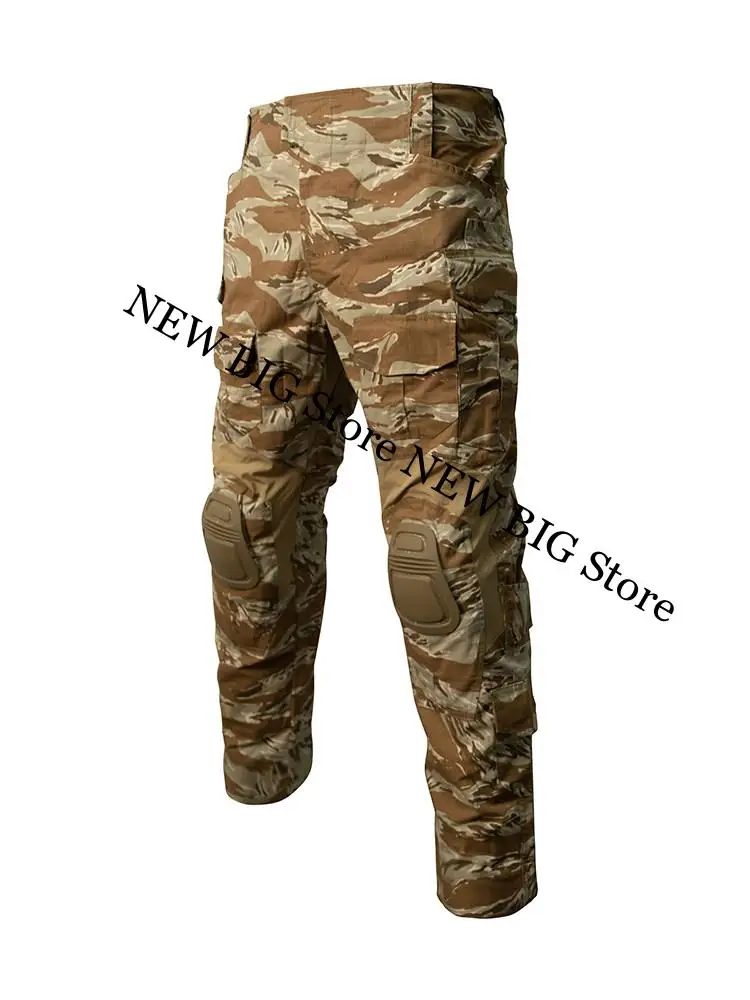 G3 Pantalones tácticos camuflaje tigre desierto con rodilleras - imagen 3