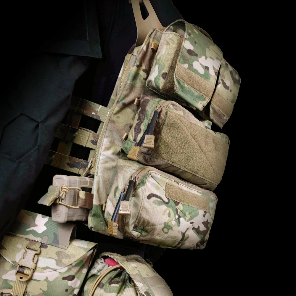 Chaleco táctico Crye Precision estilo con panel trasero y cierre - imagen 5