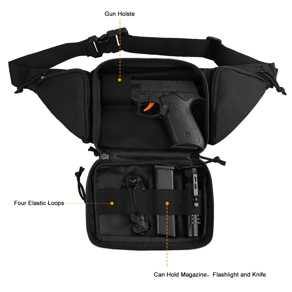 Riñonera Molle impermeable nailon para pistola EDC caza y camping - imagen 2